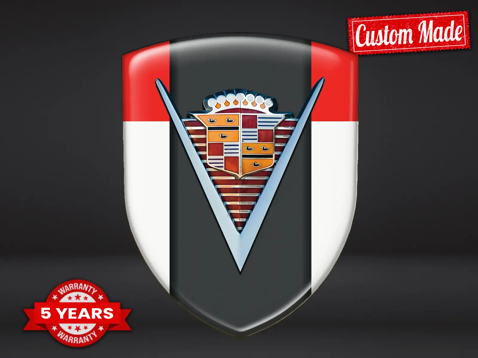Cadillac Custom Domes Aufkleber Luxus Edition Drift Badge ST